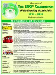 Little Falls, NJ, 300th celebration of Little Falls, events schedule of little falls 300th anniversary